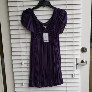 NWT Bordeaux Anthropologie layered mist tunic, Med